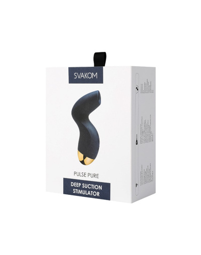 Svakom Pulse Pure - Вакуумный стимулятор клитора, 13х5.9 см (синий)